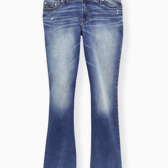 NWT Torrid Luxe Slim Boot Jeans Light Wash Super Stretch Plus Size 26 H13549 - Picture 11 of 12